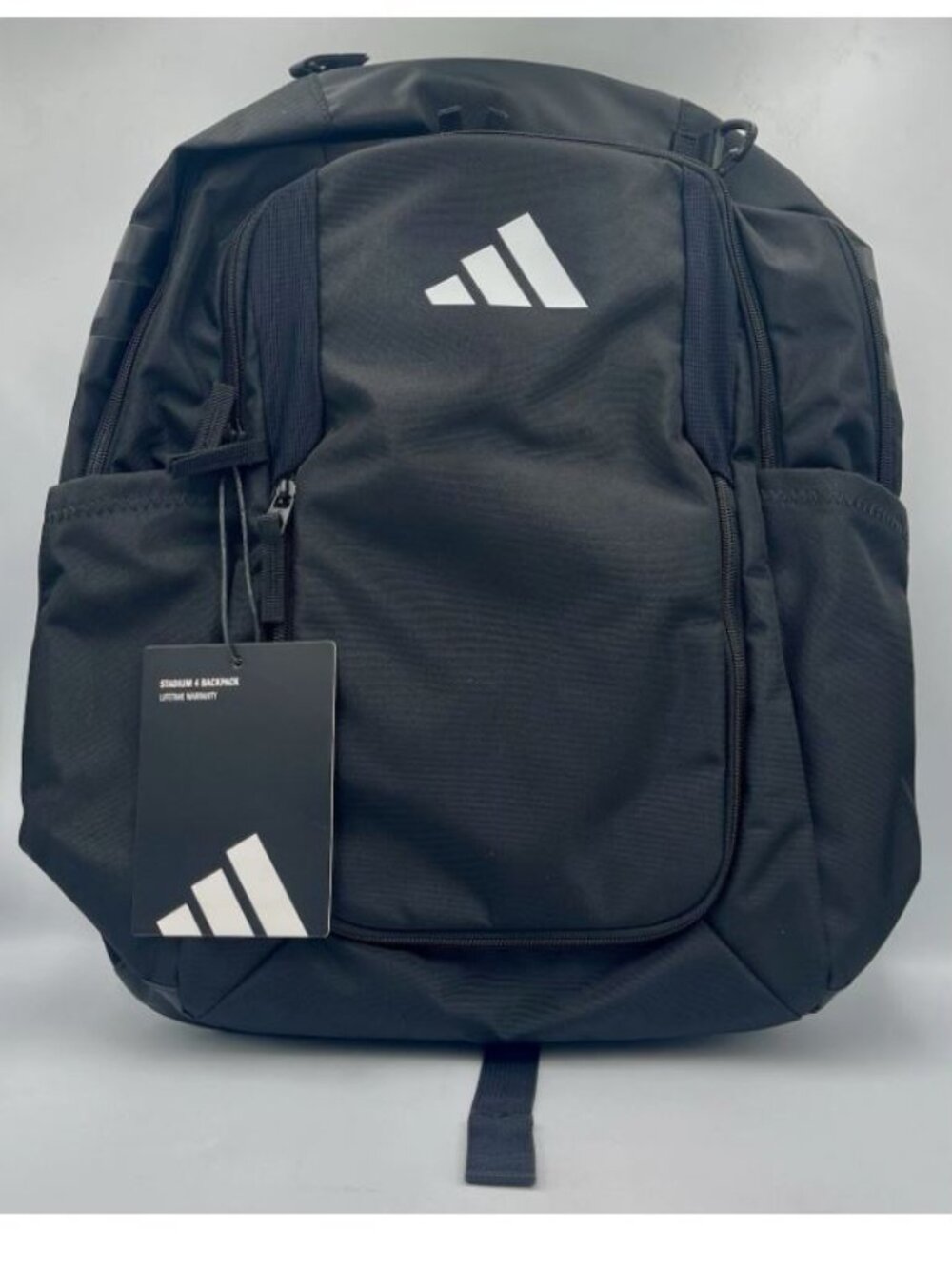 adidas Stadium 4 Soccer Backpack Black 36L JJ7421 Ball Pocket Gear Bag